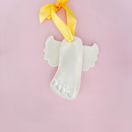 Angel Wings Footprint Ornament 