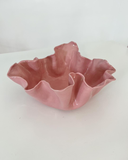 Pink Flutter Bowl