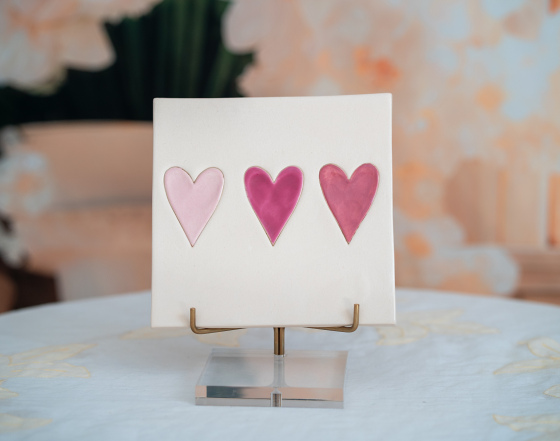 Thumbprint Heart Plates