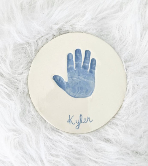 One Handprint Impression Plate